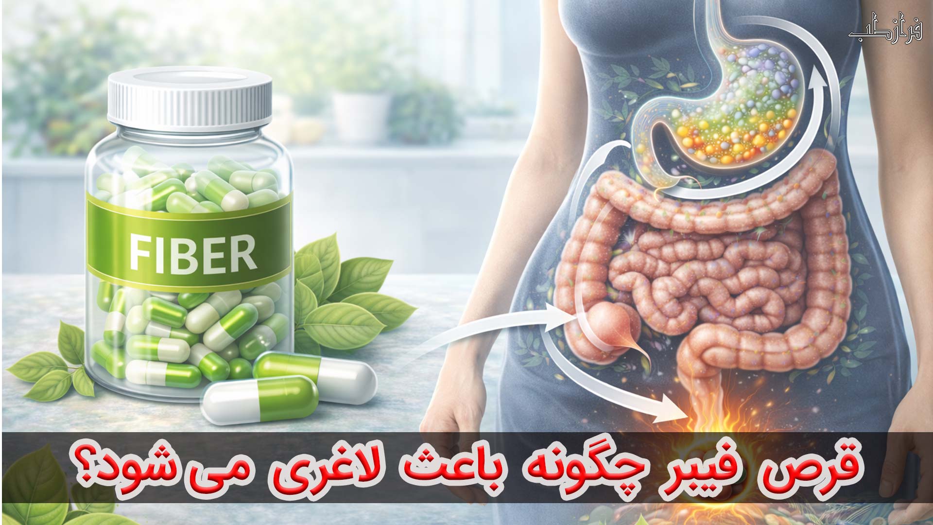 قرص لاغری با فیبر بدون عوارض