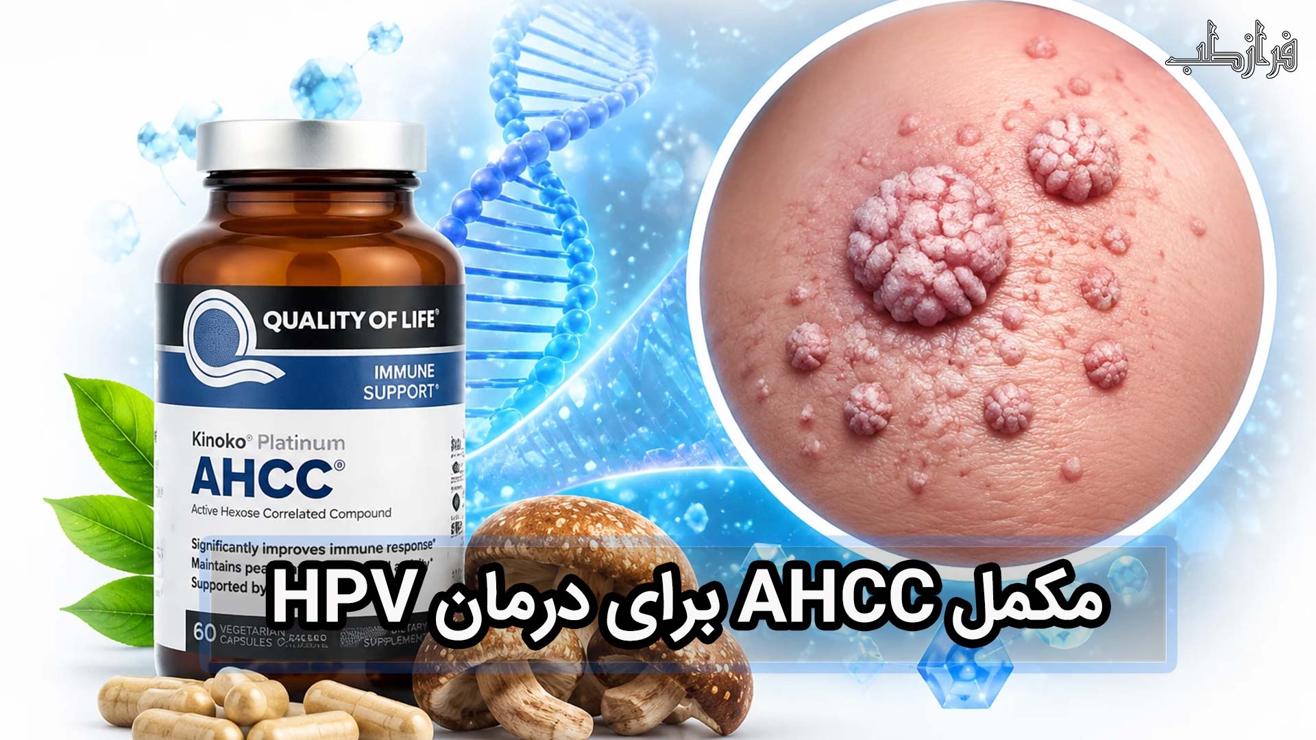 HPV برای درمان AHCC مکمل 