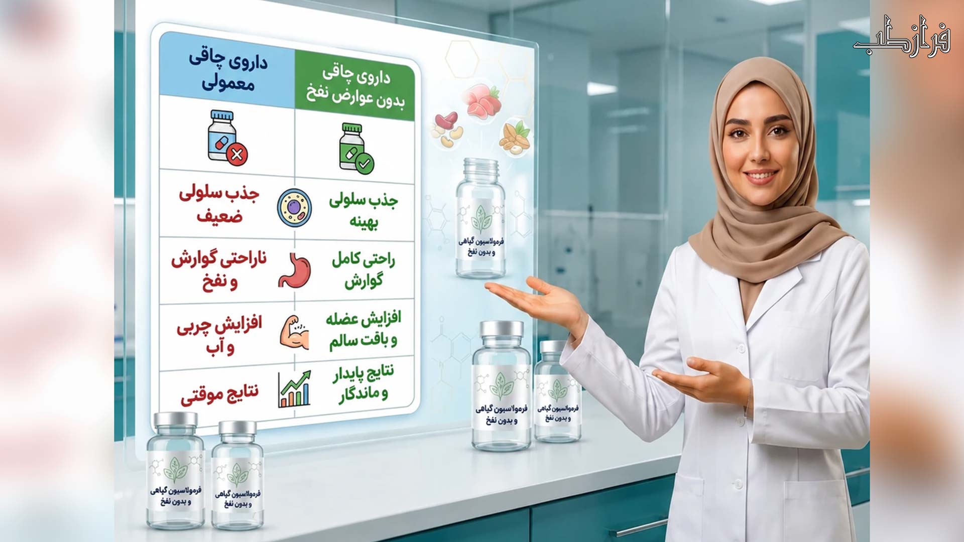 معیارهای انتخاب قرص افزایش وزن بدون نفخ