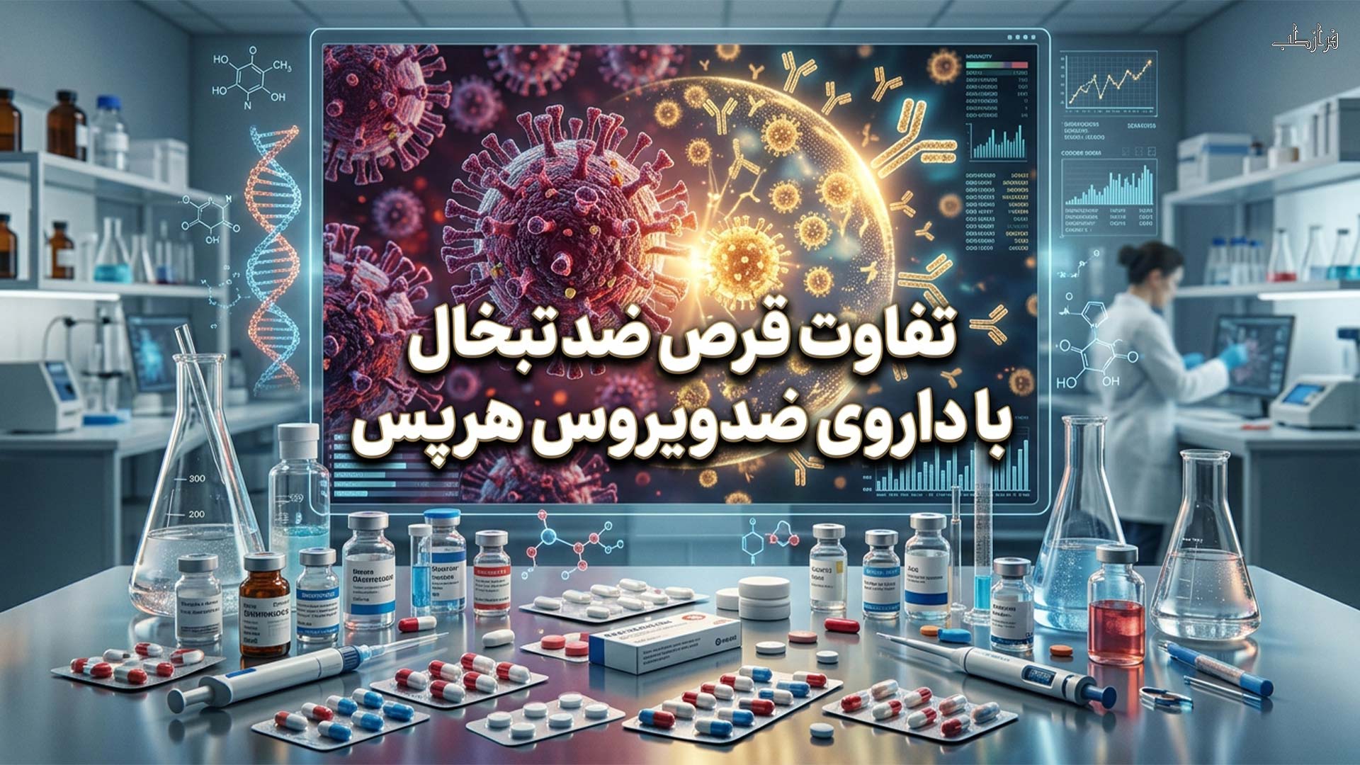 تفاوت قرص ضد تبخال با داروی ضد ویروس هرپس