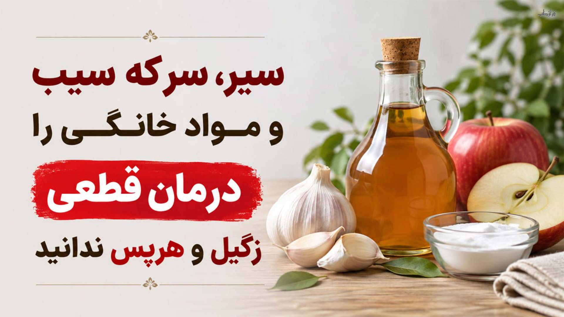 درمان خانگی زگیل تناسلی، تبخال و هرپس با توصیه های پزشکی 8 سیر، سرکه سیب و مواد خانگی را درمان قطعی زگیل و هرپس ندانید