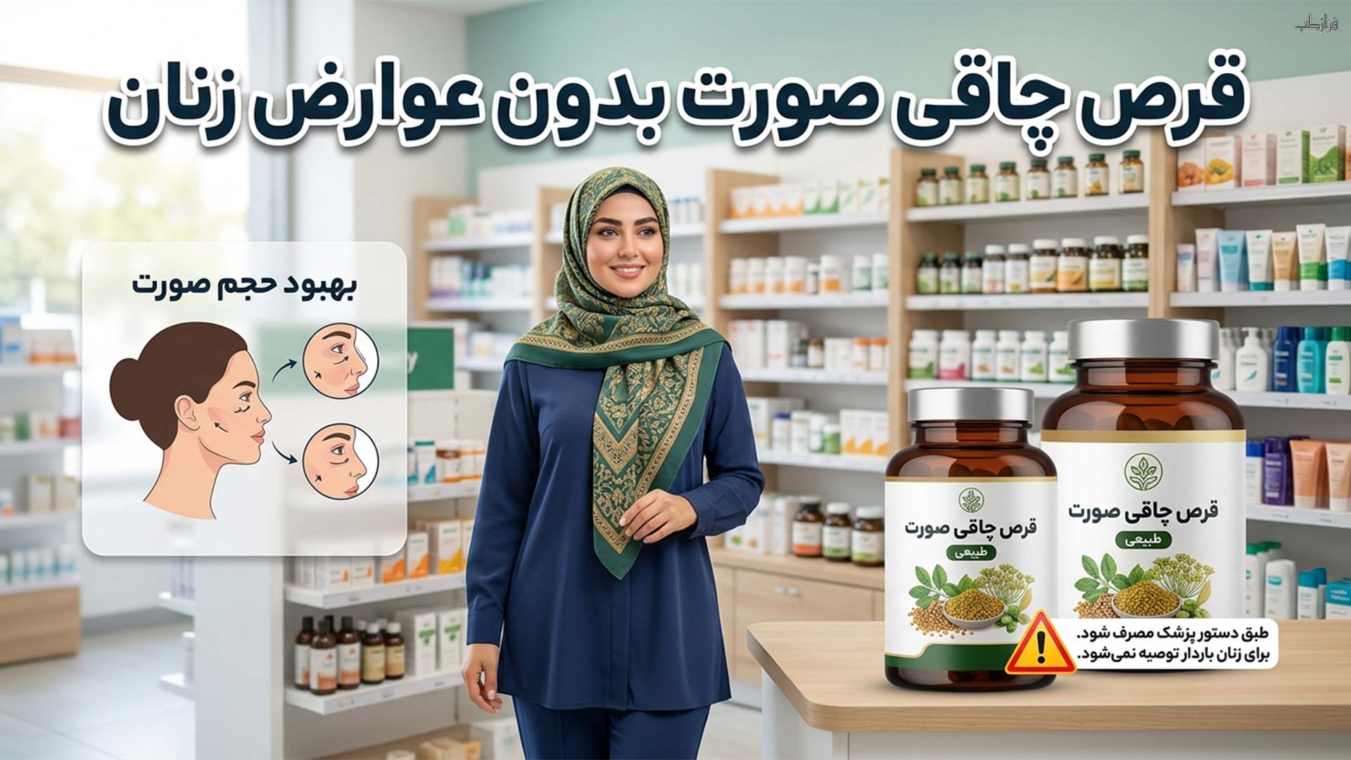 قرص چاقی صورت بدون عوارض زنان