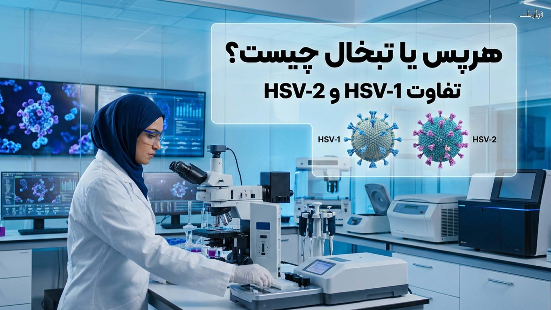 درمان قطعی ویروس هرپس با قرص ای اچ سی سی 1 هرپس یا تبخال چیست؟ (تفاوت HSV-1 و HSV-2)