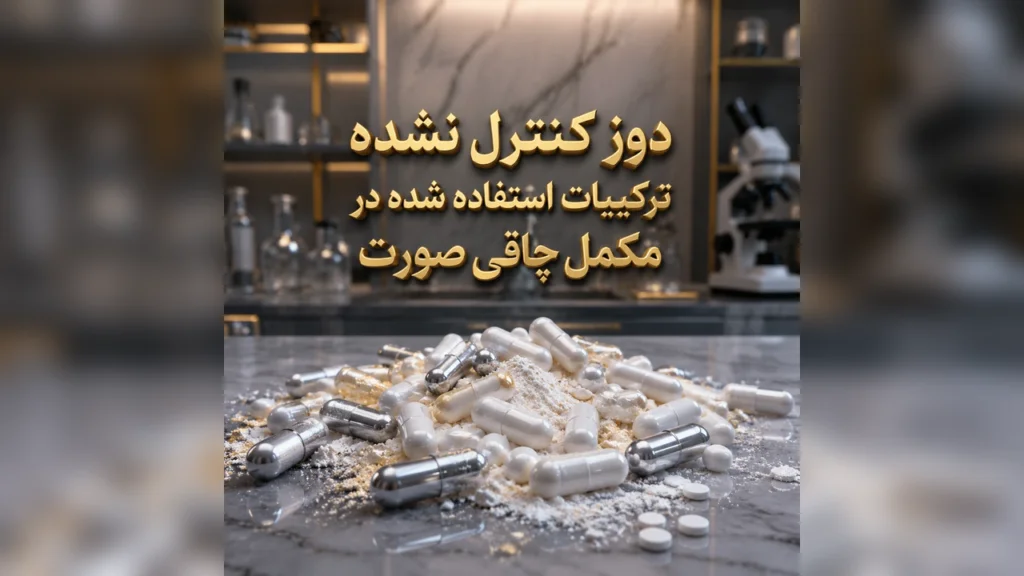 دوز کنترل نشده ترکیبات استفاده شده در مکمل چاقی صورت