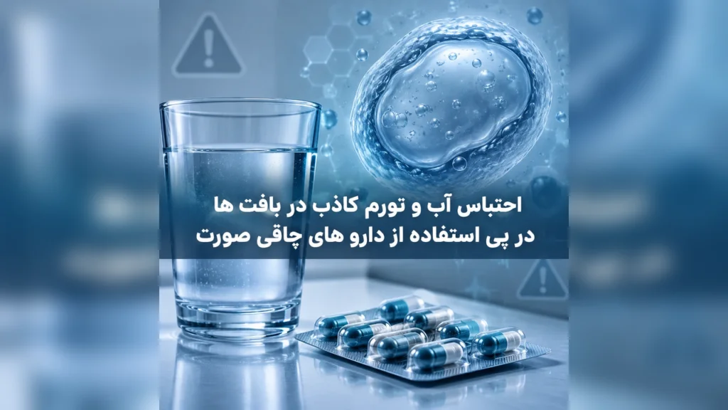 احتباس آب و تورم کاذب در بافت ها در پی استفاده از دارو های چاقی صورت